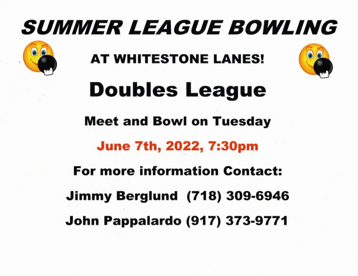 Whitestone Lanes SUMMER LEAGUE