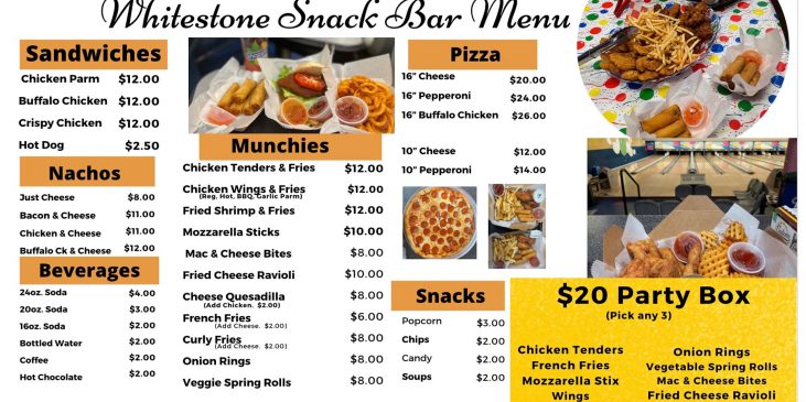 Whitestone Snack Bar Menu